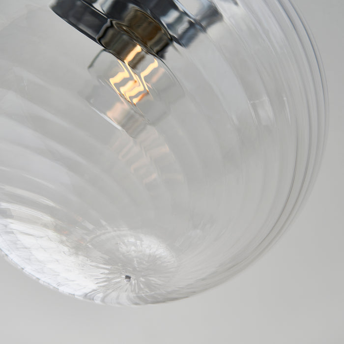 Becker Swirl Semi Flush 💧 - Exclusive Lighting Ltd