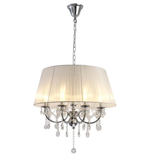 Ophelia Chrome Pendant - Exclusive Lighting Ltd