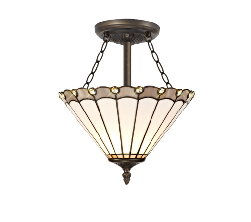 Academy Semi Flush - Exclusive Lighting Ltd