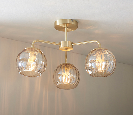 Carys Semi Flush - Exclusive Lighting Ltd