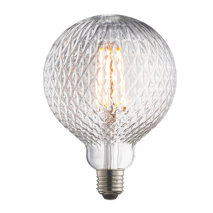 LED E27 4w Textured Globe - Exclusive Lighting Ltd