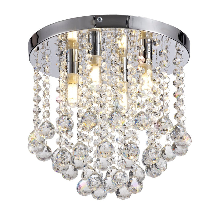 Tundra Crystal Semi Flush 💧 - Exclusive Lighting Ltd