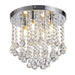 Tundra Crystal Semi Flush 💧 - Exclusive Lighting Ltd