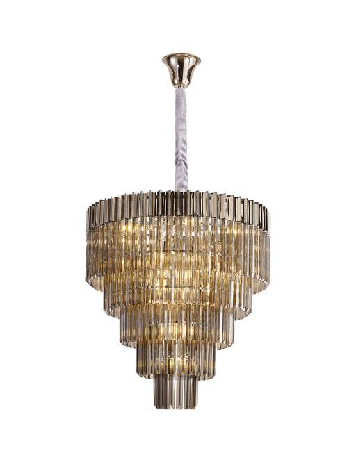 Belize 19 Light Pendant - Smoked Glass - Exclusive Lighting Ltd