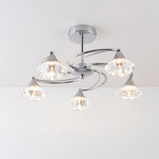 Bradley Semi Flush - Exclusive Lighting Ltd