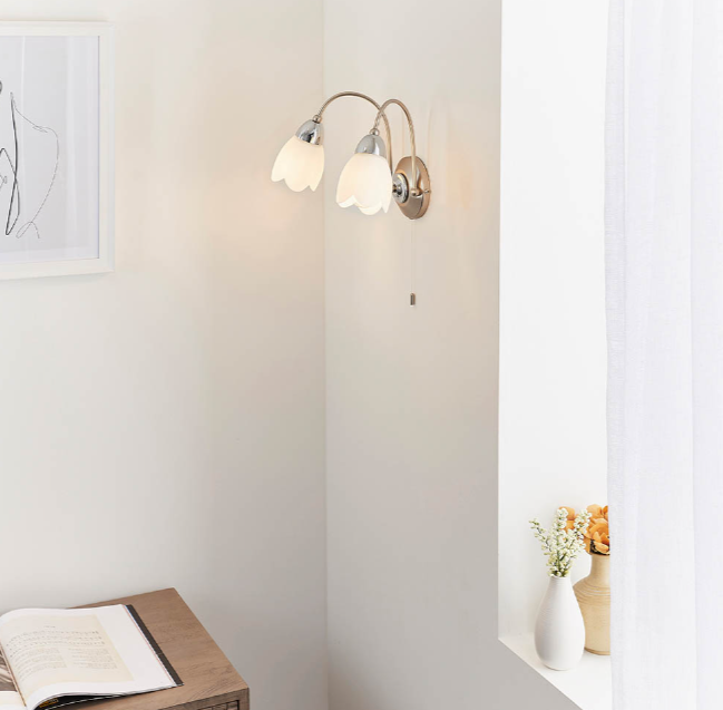 Melrose Double Wall Light - Exclusive Lighting Ltd