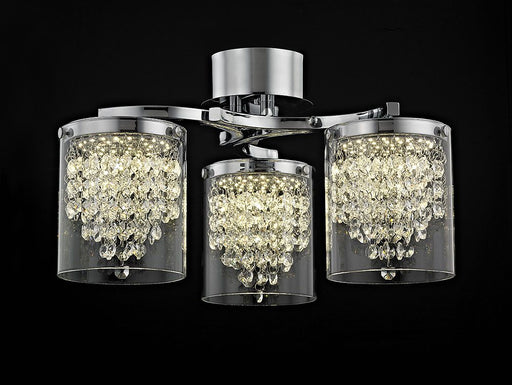 Etta Crystal Semi Flush - Exclusive Lighting Ltd