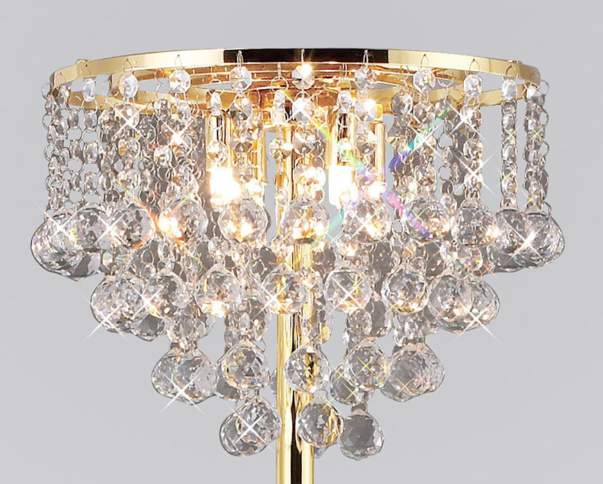 Evelyn Crystal Floor Lamp - Exclusive Lighting Ltd