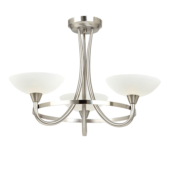 Freya Semi Flush - Exclusive Lighting Ltd