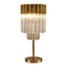 Belize Table Lamp - Cognac Glass - Exclusive Lighting Ltd