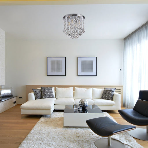 Tundra Crystal Semi Flush 💧 - Exclusive Lighting Ltd